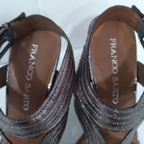 Franko Sarto 4" Ankle Strap Heels. Size 7M - Picture 4 of 12